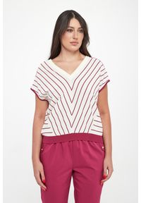 Liu Jo - Bluzka damska dzianinowa w paski LIU JO. Materiał: dzianina. Wzór: paski #5