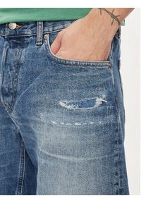 Pepe Jeans Szorty jeansowe Relaxed Short Repair PM801074 Niebieski Relaxed Fit. Kolor: niebieski. Materiał: bawełna