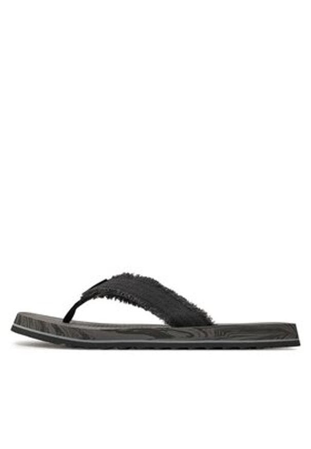 skechers - Skechers Japonki Tantric-Fritz 205098/BLK Czarny. Kolor: czarny. Materiał: materiał