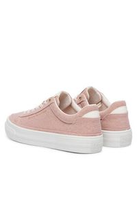 TOMMY HILFIGER - Tommy Hilfiger Sneakersy Washed Canvas Platform Trainers FW0FW09172 Różowy. Kolor: różowy. Materiał: materiał. Obcas: na platformie #3