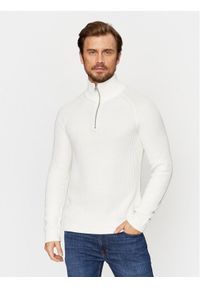 Jack & Jones - Jack&Jones Sweter 12236308 Biały Regular Fit. Kolor: biały. Materiał: bawełna, syntetyk #1