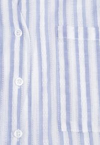Renee - Jasnoniebieska Koszula Oversize z Bawełny w Paski z Podwijanymi Rękawami Mesevis. Kolor: niebieski. Materiał: bawełna. Wzór: paski. Styl: elegancki #3