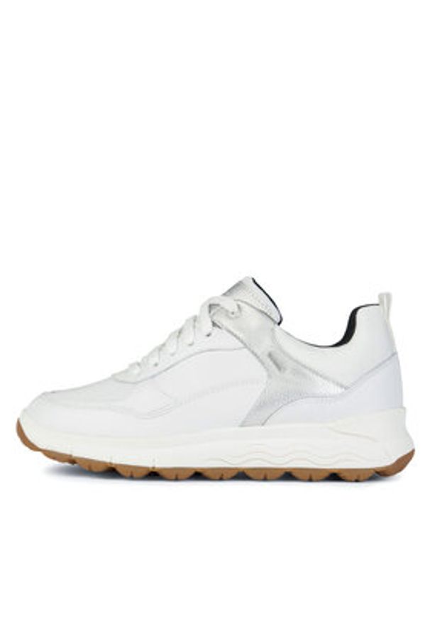 Geox Sneakersy D Spherica 4x4 B Abx D3626D 0467B C0007 Biały. Kolor: biały. Materiał: skóra