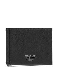 Emporio Armani Mały Portfel Męski Y4R502 Y138E 81072 Czarny. Kolor: czarny. Materiał: skóra