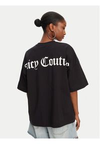Juicy Couture T-Shirt Boyfriend JCTES09 Czarny Relaxed Fit. Kolor: czarny. Materiał: bawełna