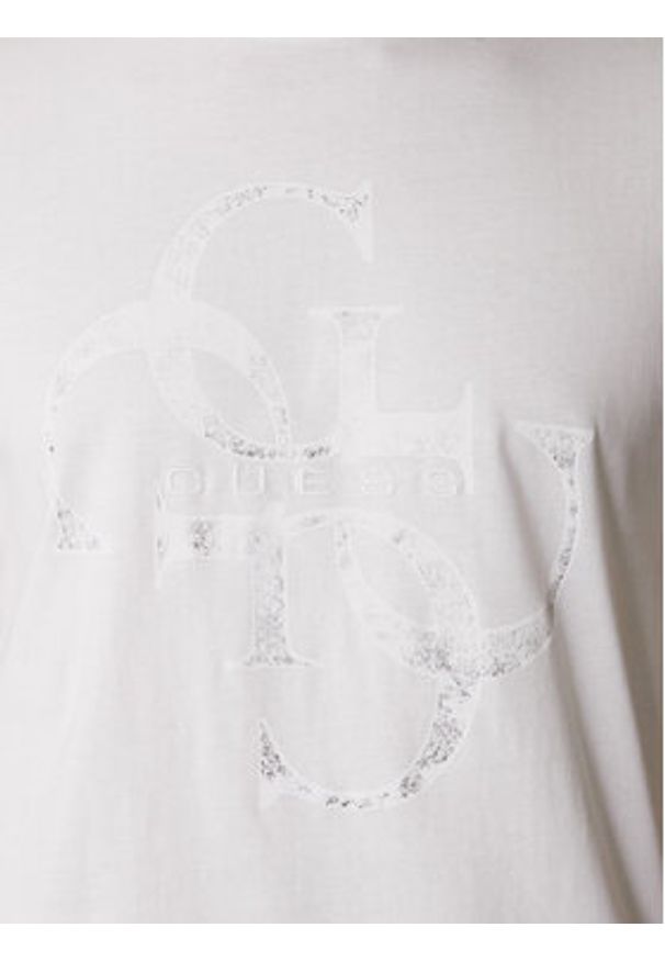 Guess T-Shirt M6RI03 I3Z14 Biały Regular Fit. Kolor: biały. Materiał: bawełna