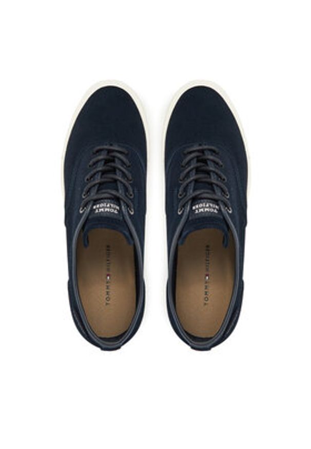 TOMMY HILFIGER - Tommy Hilfiger Tenisówki Hi Vulc Low Oxford Suede FM0FM05401 Granatowy. Kolor: niebieski. Materiał: skóra, zamsz