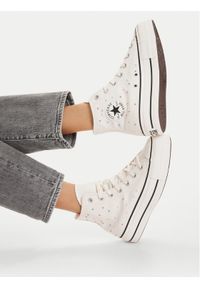 Converse Trampki Chuck Taylor All Star Lift Platform Mini Studs A19140C Écru. Kolor: kremowy. Materiał: materiał. Obcas: na platformie #1