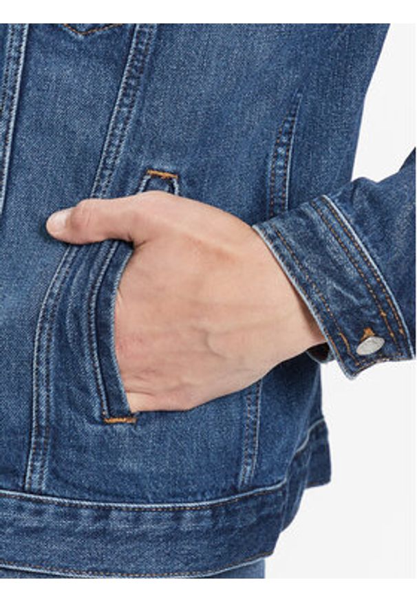 TOMMY HILFIGER - Tommy Hilfiger Kurtka jeansowa MW0MW32110 Niebieski Regular Fit. Kolor: niebieski. Materiał: bawełna