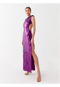 MVP Wardrobe Sukienka wieczorowa MVPE3AB055.0TL0053 Fioletowy Regular Fit. Kolor: fioletowy. Materiał: syntetyk. Styl: wizytowy