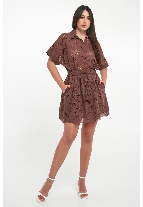 Ermanno Firenze - Sukienka ażurowa ERMANNO FIRENZE. Wzór: ażurowy