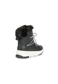 Geox Śniegowce kolor czarny. Nosek buta: okrągły. Zapięcie: sznurówki. Kolor: czarny #4