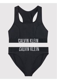 Calvin Klein Swimwear Strój kąpielowy KY0KY00010 Czarny. Kolor: czarny. Materiał: syntetyk