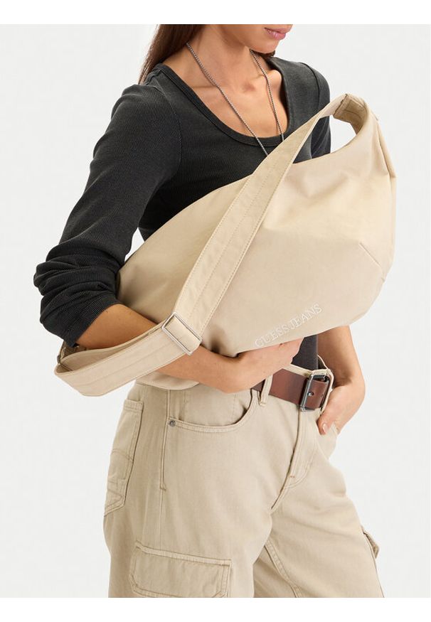 Guess Jeans Torebka CWBEO-GUESS-M-002-09 Beżowy. Kolor: beżowy