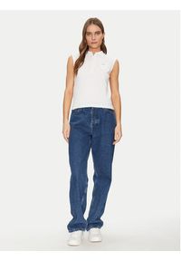 Guess Jeans Polo W5GP24 KCYR1 Biały Regular Fit. Typ kołnierza: polo. Kolor: biały. Materiał: bawełna #3