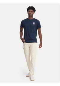 Blend T-Shirt 20716481 Granatowy Regular Fit. Kolor: niebieski. Materiał: bawełna