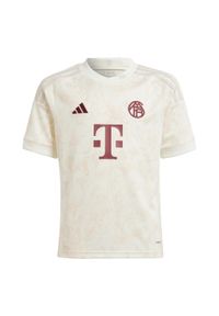 Adidas - Koszulka FC Bayern 23/24 Third Kids. Kolor: biały. Materiał: materiał
