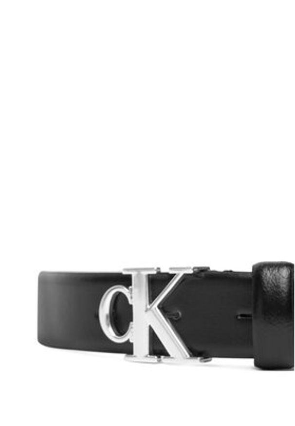 Calvin Klein Pasek Damski LV04F7054G Czarny. Kolor: czarny. Materiał: skóra