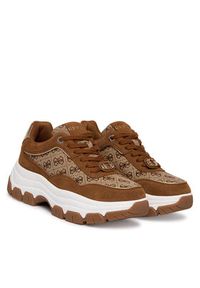 Guess Sneakersy FLPBT3 FAL12 Brązowy. Kolor: brązowy. Materiał: materiał #4