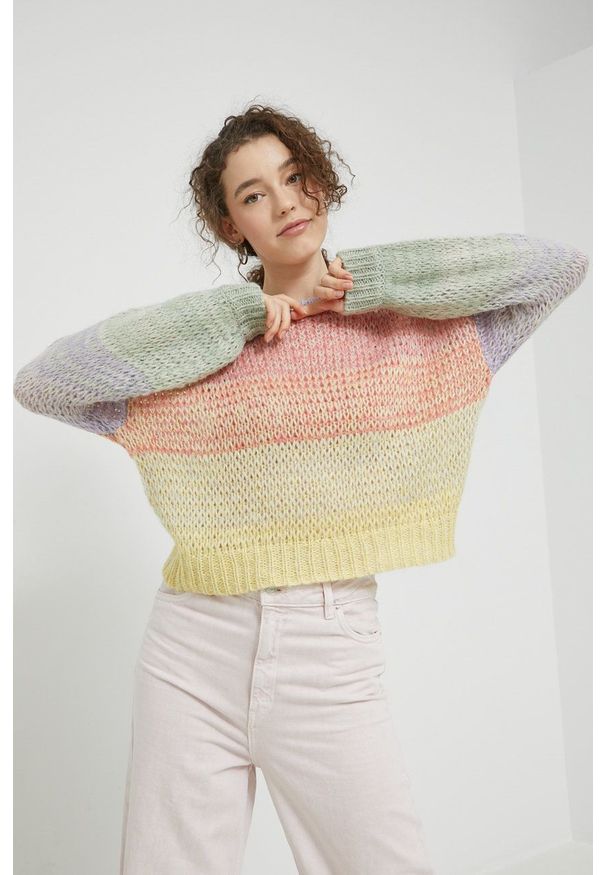 only - Only sweter damski. Materiał: dzianina