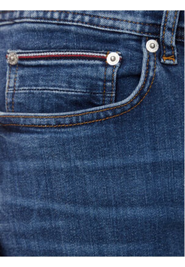TOMMY HILFIGER - Tommy Hilfiger Jeansy Bleecker MW0MW18279 Granatowy Slim Fit. Kolor: niebieski