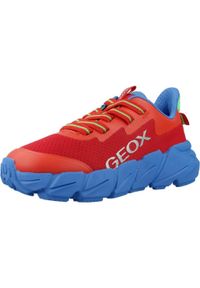 Geox - Buty GEOX J FLEXYPER FAST BOY Czerwony. Kolor: czerwony. Materiał: tkanina, syntetyk #1