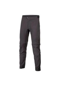 ENDURA - Spodnie rowerowe męskie Endura GV500 Zip Off. Kolor: czarny