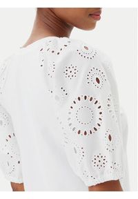 French Connection Bluzka 76YAS 10 Biały Regular Fit. Kolor: biały. Materiał: bawełna #4