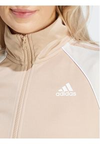 Adidas - adidas Dres Teamsport IS0842 Beżowy Loose Fit. Kolor: beżowy. Materiał: bawełna #3