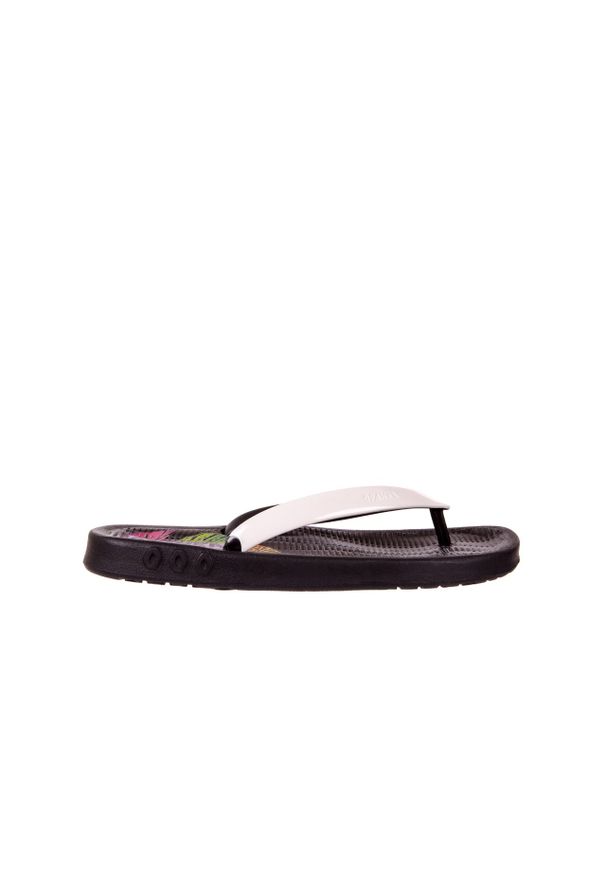 Azaleia - Japonki KISS 026 BLACK NEON, Czarny/ Biały, Guma - 37-38. Kolor: czarny. Materiał: tworzywo sztuczne. Sezon: lato. Styl: elegancki