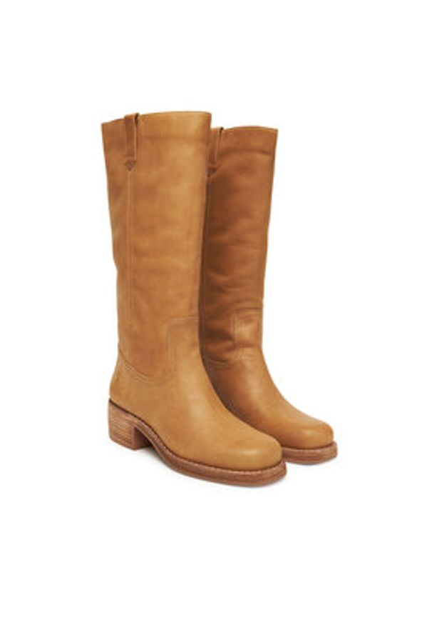 Nokwol Kozaki Fear Brązowy. Kolor: brązowy. Materiał: skóra