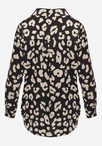 Renee - Czarna Koszula Zapinana w Cętki Cenin. Kolor: czarny. Długość rękawa: długi rękaw. Długość: długie. Styl: klasyczny #4