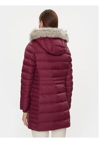 TOMMY HILFIGER - Tommy Hilfiger Płaszcz zimowy Tyra WW0WW39747 Czerwony Regular Fit. Kolor: czerwony. Materiał: syntetyk. Sezon: zima #7