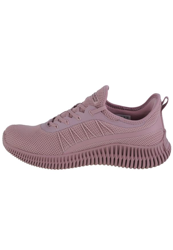 skechers - Buty sportowe Sneakersy damskie, Skechers Bobs Geo-New Aesthetics. Kolor: różowy. Materiał: materiał, tkanina. Szerokość cholewki: normalna. Sport: turystyka piesza