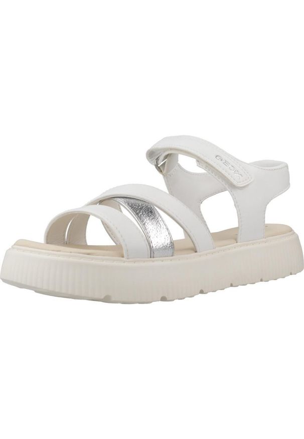 Geox - Sandały GEOX J SANDAL KODETTE GIR Biały. Kolor: biały. Materiał: syntetyk