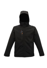 Regatta - Męski Softshell Repeller Professional. Kolor: czarny. Materiał: softshell. Sport: turystyka piesza