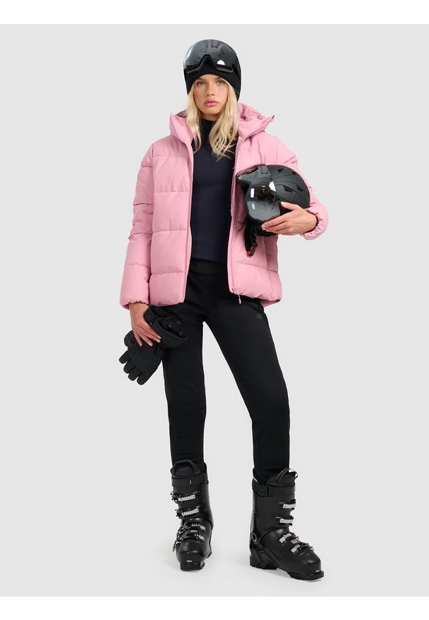 4f - 4F Kurtka narciarska membrana 5000 damska - różowa M. Kolor: różowy. Materiał: poliester. Wzór: gładki. Sezon: zima
