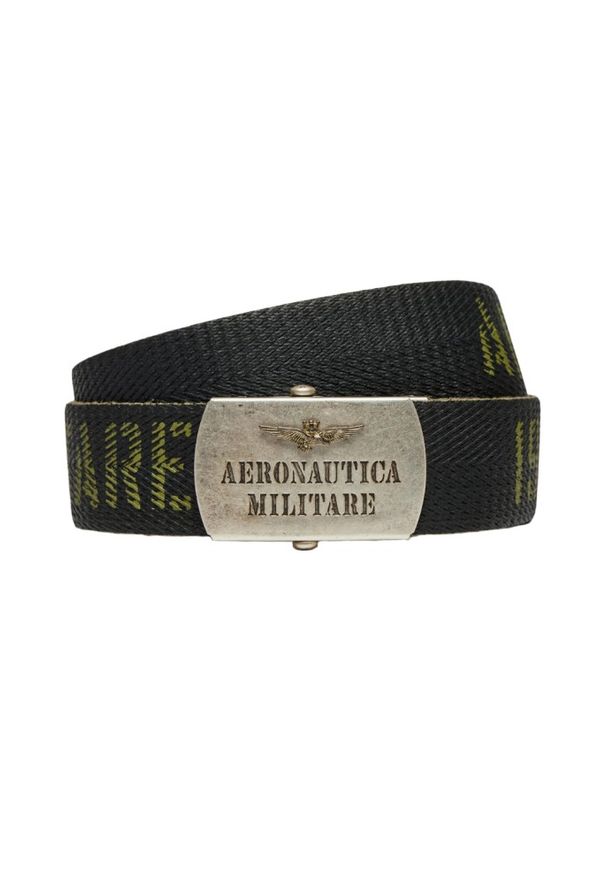 Aeronautica Militare - AERONAUTICA MILITARE Zielony męski pasek Herringbone Ribbon Bel, Rozmiar 100. Kolor: zielony