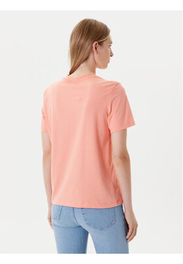 Calvin Klein Jeans T-Shirt Classic Logo LV047C854G Pomarańczowy Regular Fit. Kolor: pomarańczowy. Materiał: bawełna