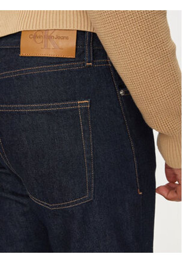 Calvin Klein Jeans Jeansy J30J326833 Granatowy Straight Fit. Kolor: niebieski