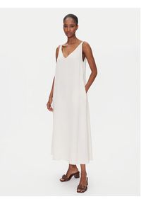ViCOLO Sukienka letnia TD0758 Écru Regular Fit. Materiał: wiskoza. Sezon: lato #5