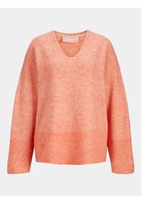 JJXX Sweter Lica 12246506 Pomarańczowy Regular Fit. Kolor: pomarańczowy. Materiał: syntetyk #3