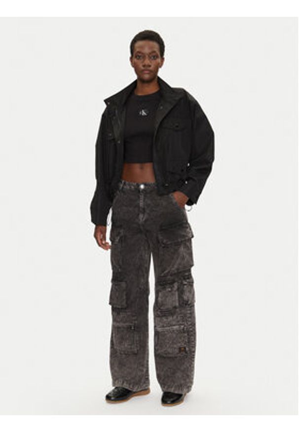 Alpha Industries Spodnie cargo 148022 Szary Regular Fit. Kolor: szary. Materiał: bawełna
