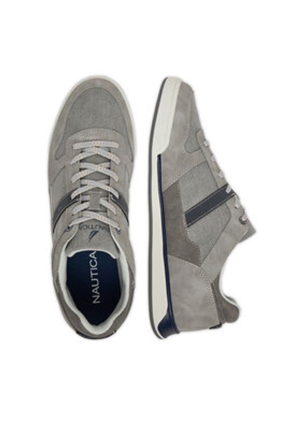 Nautica Sneakersy 24SC055 Szary. Kolor: szary. Materiał: materiał, syntetyk