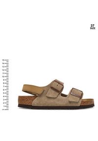 Birkenstock Sandały Milano As 1029465 D Beżowy. Kolor: beżowy. Materiał: skóra, zamsz #5
