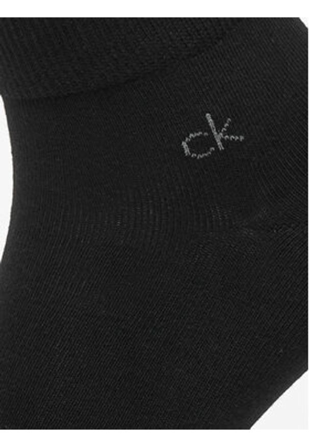 Calvin Klein Skarpety krótkie 701234209 Czarny. Kolor: czarny. Materiał: materiał, bawełna