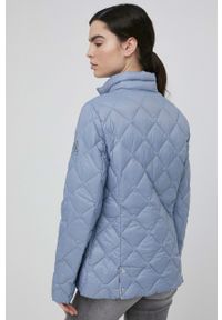 Lauren Ralph Lauren kurtka puchowa damska przejściowa. Kolor: niebieski. Materiał: puch. Wzór: gładki