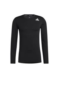 Adidas - Bluza adidas Techfit Compression Long-Sleeve Top, Mężczyźni. Kolor: czarny. Materiał: poliester, materiał. Długość rękawa: długi rękaw. Technologia: Techfit (Adidas) #1