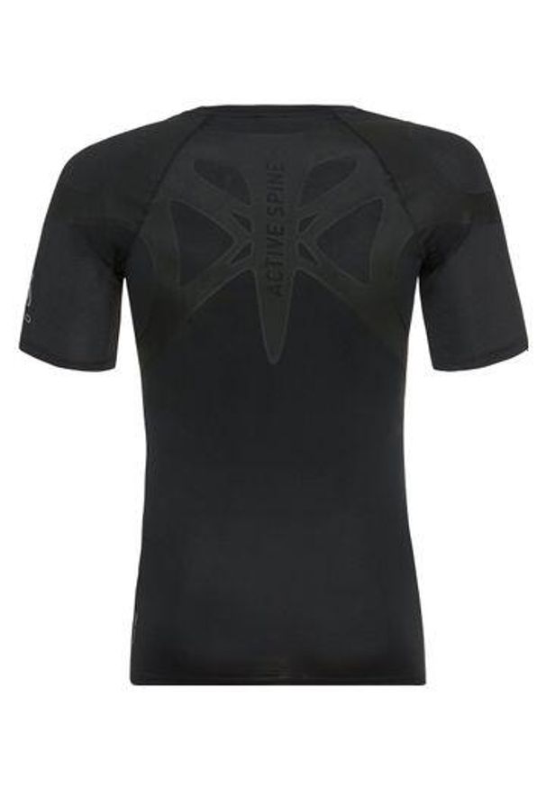 Koszulka tech. męska Odlo T-shirt crew neck s/s ACTIVE SPINE. Kolor: czarny