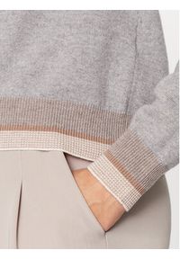 PESERICO - Peserico Sweter S99496F12K Szary Regular Fit. Kolor: szary. Materiał: wełna